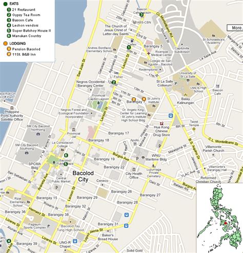 google map of bacolod city|Bacolod City Map .